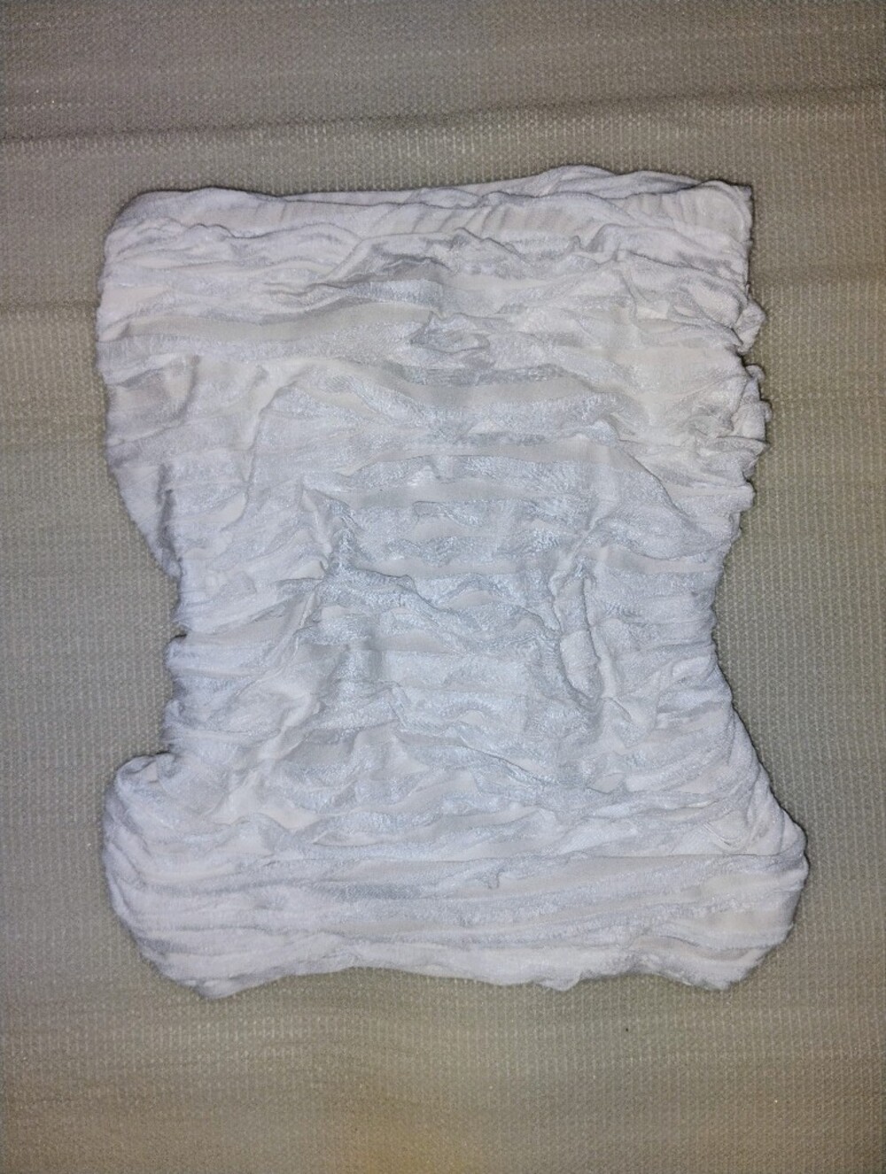 White Ruffled Strapless Top - Picture 4 of 4